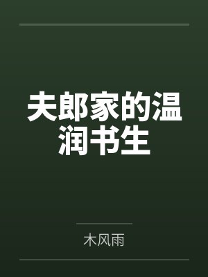 夫郎家的温润书生讲什么封面